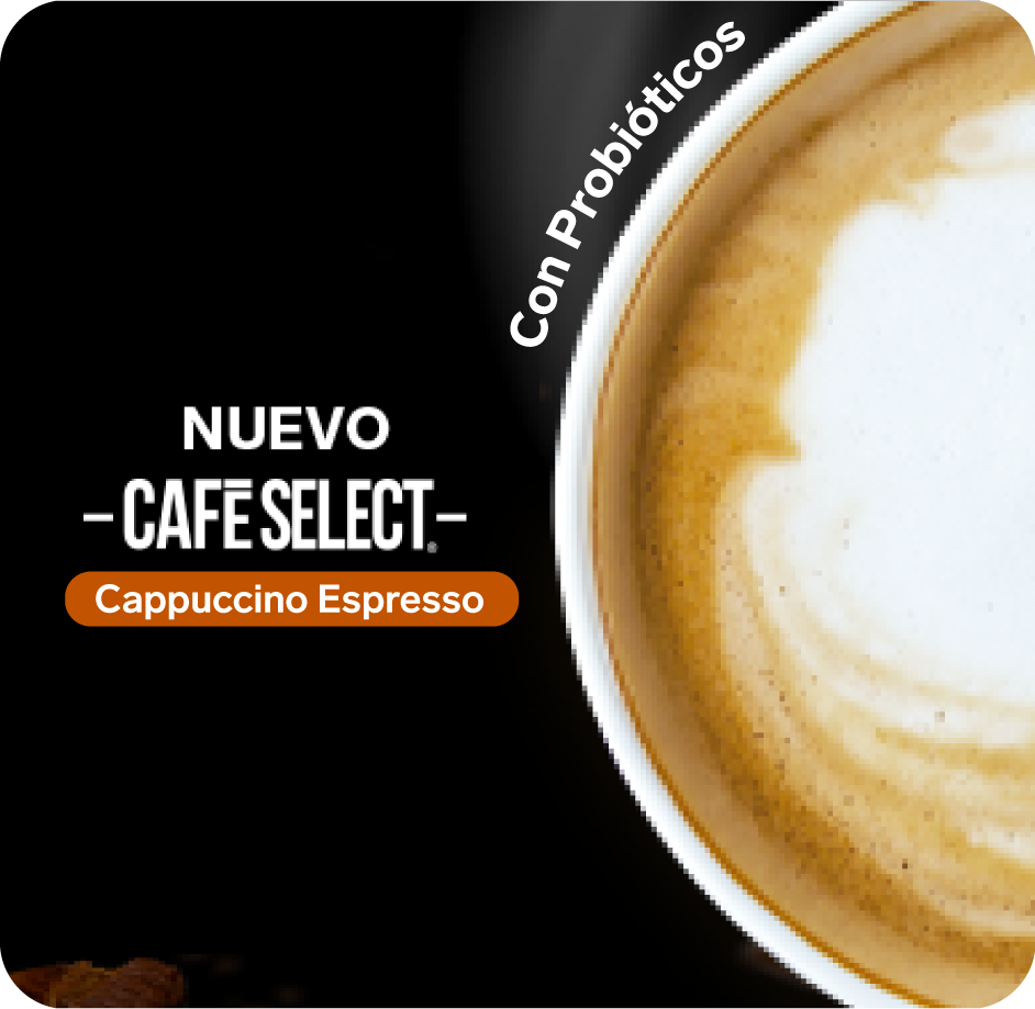 Café Select Cappuccino Espresso con Probióticos.