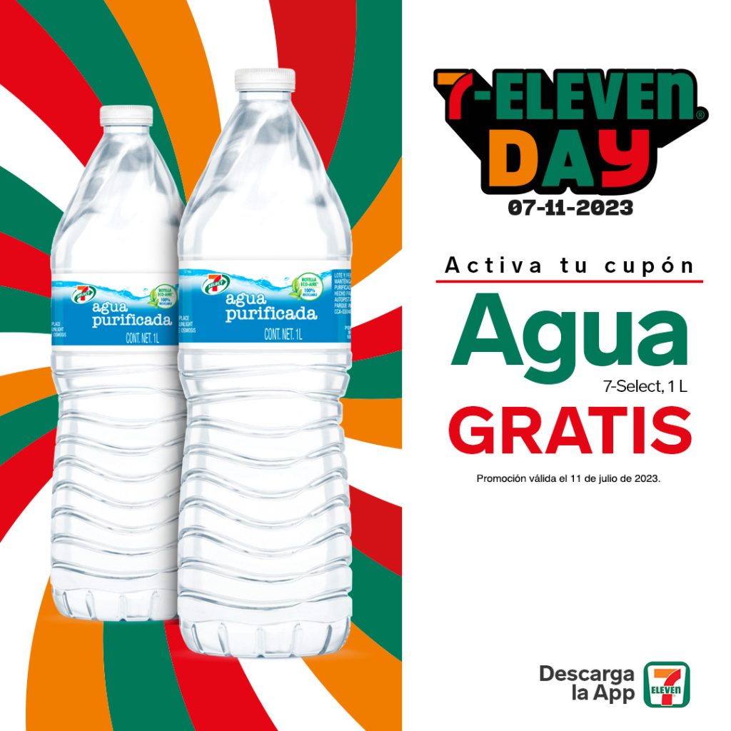 Celebra el 7-Eleven Day y refréscate gratis con Agua 7-Select este 11 de julio