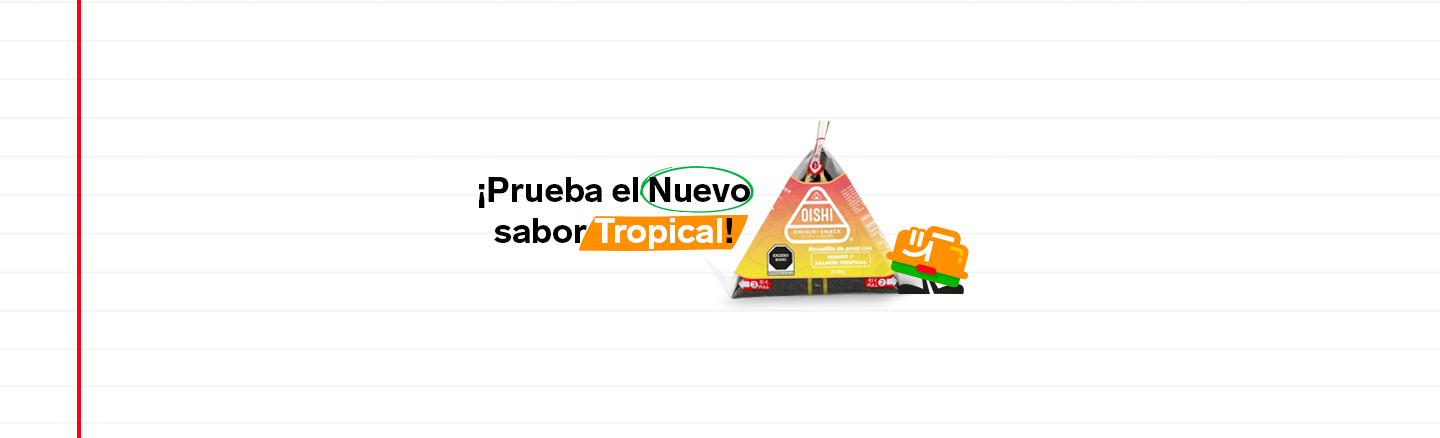 Onigiri, ahora sabor Mango y Salmón Tropical.