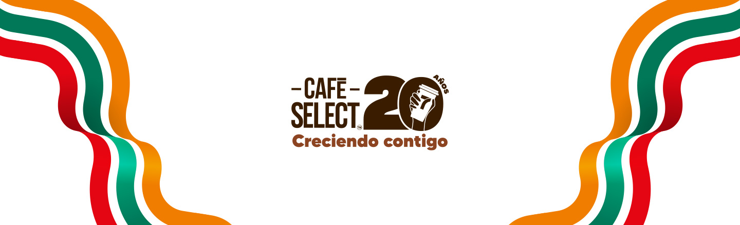 Café Select, 20 años creciendo contigo.