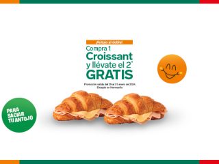 ¡Festejamos el Día del Croissant con un irresistible 2×1!